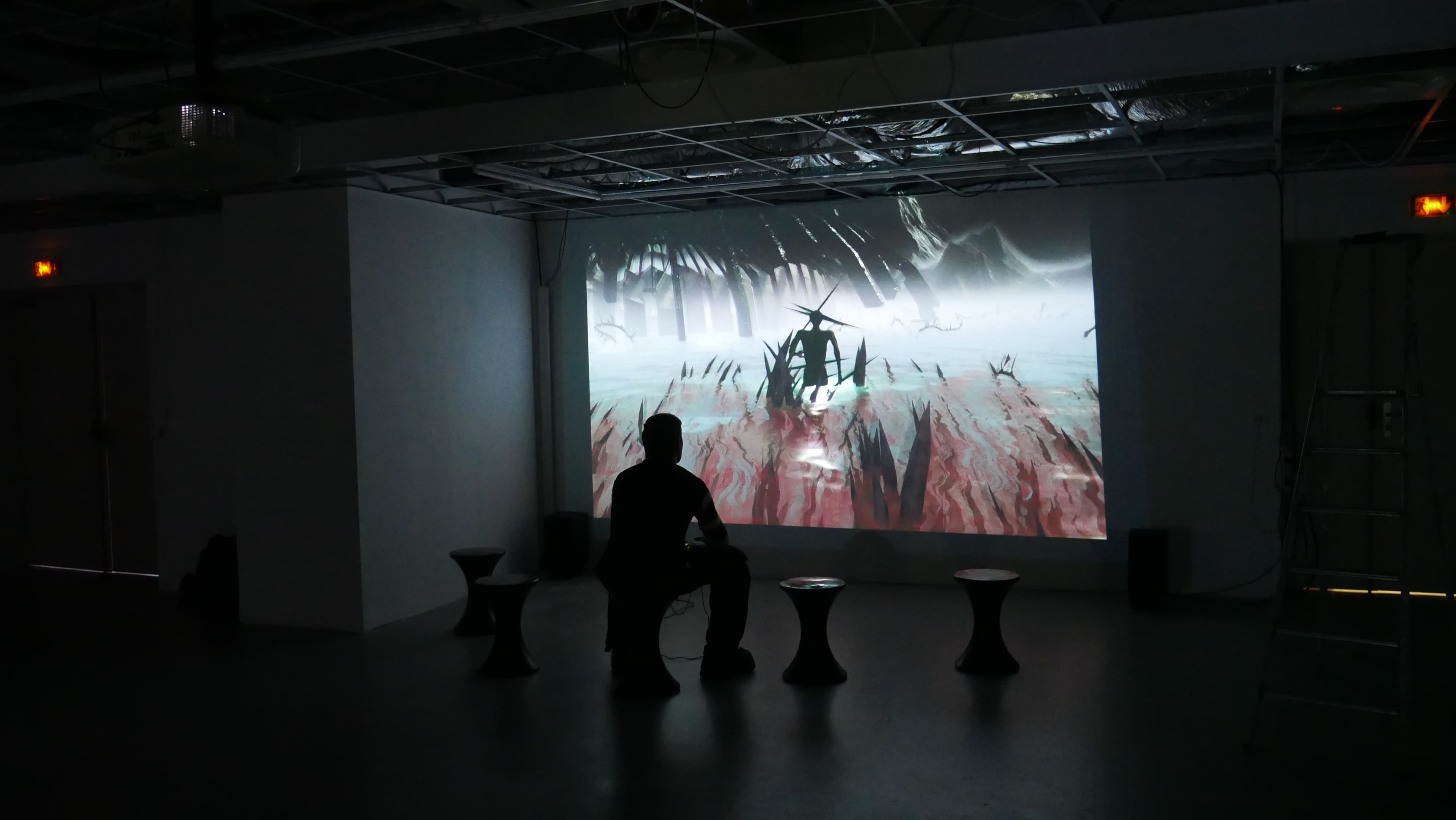 Aggregate installed as an exhibition, 2024